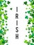 St Patricks Day background. illustration