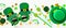 St Patricks Day banner design with festive party decorations