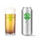 St. Patricks Day Concept. Realistic beer set