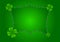 St patricks day frame border background