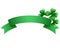 St Patricks Day Green clover banner