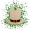 St Patricks Day Hat Price Sticker Shamrocks