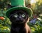 St. Patricks Day Kitty Magic, Background, Wallpaper