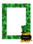 St Patricks Day Leprechaun Hat Pot of Gold Frame