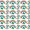 st patricks day rainbow clover seamless pattern