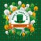 St Patricks Day Tartan Emblem Balloons Cloverleafs