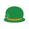 st patricks derby hat. Vector illustration decorative design