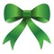 St Patricks green bow illustration