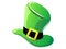 St patricks green hat illustration - Saint patrick isolated on a white background