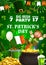 St Patricks party, Irish leprechaun, Ireland flag