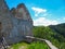 St Paul - Ruins of castle Rabenstein in St Paul in Lavanttal, Wolfsberg, Carinthia, Austria. Panoramic view