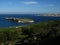 ST PAUL\\\'S BAY, MALTA - Feb 10, 2014: St Paul\\\'s Islands, off the coast of Malta, with a statue of St Paul on top, and fish farms