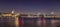 St. Paul\'s night view and London Skyline from Tate Modern Thame\'s Embankment