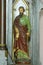 St Paul statue on the altar of Saint Valentine in the Church of the Holy Trinity in Krapinske Toplice, Croatia