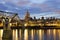 St Pauls Cathedral and Millennium bridge in London