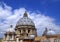 St. Peter`s Basilica Rooftop and Domes in Vatican City