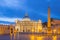 St. Peter\'s Basilica at the Vatican at night