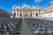 St. Peter`s Cathedral in Rome with a lot of empty chairs