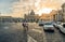 St. Peter`s Square and Basilica, evening ambient climate