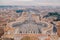 St Peter`s Square in Rome as seen from above aerial view