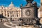 St. Peter`s square and Saint Peter`s Basilica in the Vatican Cit