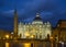 St. Peter`s Square at Sunset. Vatican City, Rome