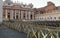 St. Peter`s Square in the Vatican City, Rome, Italy