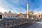 St. Peter\'s Square at the Vatican at sunset