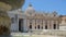 St. Peter square and cathedral basilica in Vatican city center of Rome Italy