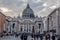 St. Peters Basilica in Vatican City, most famous landmark in Rome, Italy