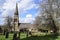 St Peters Parish Church. 1870. Edensor, Derbyshire, England. March 17, 2023.