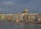 St. Petersburg, Admiralteyskaya embankment in the evening