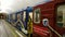 The St. Petersburg metro carriages painted in the official colors of the confederations Cup