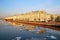 St. Petersburg. Palace Embankment at dusk