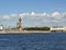 St. Petersburg, Rostral columns on Vasilyevskiy island