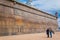 ST. PETERSBURG, RUSSIA, 17 MAY 2018: People at the beach at Peter and Paul Fortress, is one of the most populated