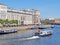 ST. PETERSBURG, RUSSIA. The excursion ships on Fontanka River