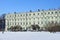 St. Petersburg, Russia, February, 27, 2018. Saltykov`s house - University of culture from the side of Marsovo Pole on Millionnay