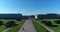 St. Petersburg ,Russia -June 4. 2017. View from top of Mars Field and Troitsky Bridge across Neva river