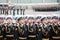 ST. PETERSBURG, RUSSIA - MAY 9: Military Victory parade (victory in the World War II) is spent every year on May 9 on Palace