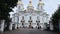 ST. PETERSBURG, RUSSIA: Panoramic view of the Naval Nikolsky Cathedral in the summer