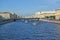 ST. PETERSBURG, RUSSIA. View of Fontanka River and Semenovsky Bridge