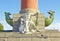 St. Petersburg, sculptures on Rostral column