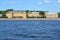 St. Petersburg. View of Universitetskaya Embankment and Menshikovsky palace