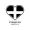 St Piran`s Day Poster with Cornwall flag vector