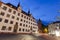 St. Quintin Church and the Old University in Mainz at evening