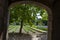 St Remy de Provence, Bouches du Rhone, France, 11.05.2019. Yard in  the monastery of St. Paul de Mausole