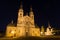 St salvator dom in fulda germany at night