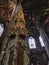 St. Sebaldus Church, gothic interior, tall columns, vaults, arches and windows