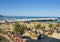 ST.ST.CONSTANTINE AND HELENA, BULGARIA - JUNE 27, 2020: sea beach in Saints Constantine and Helena resort, Varna